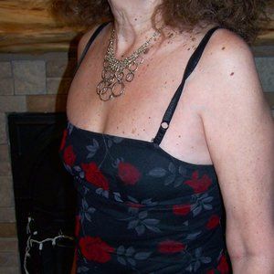 NO NAME BLACK  SEXY  RED BLACK  and GREY SHEER OVERLAY DRESS